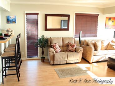 Living room with pullout couch
