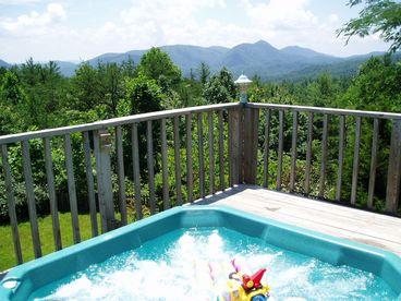 Take it all in from the hot tub