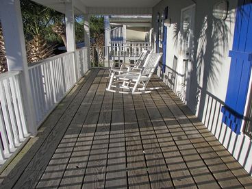 Upstairs balcony