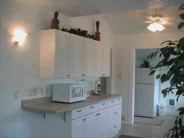 Wonderful new kitchen. Large open kitchen extending into dining area.