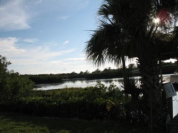 Lagoon which leads to the Gulf of Mexico