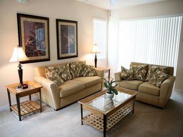 Family room has TV, DVD/VCR and Stereo.