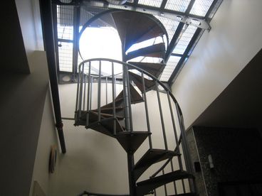 Stairs to private terrace