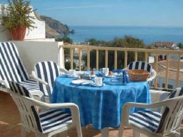Fully furnished balcony with oceanview - have your breakfast here to start off your day