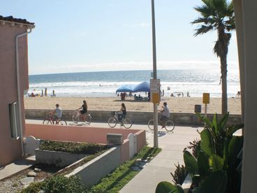 Enjoy the view of the boardwalk from the master bedroom.