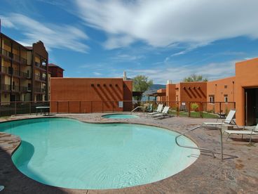 Pool, hot tub and fitness center for use by Villa guests