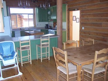 View of Kitchen & Dining Room