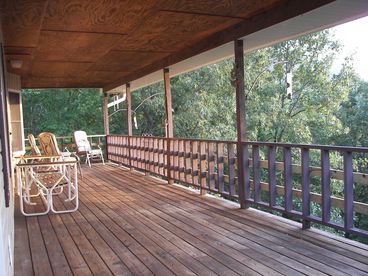 Extra Large Covered Deck with Mountain View