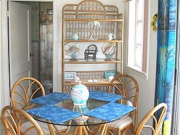 A view of our bright and sunny dining room area 