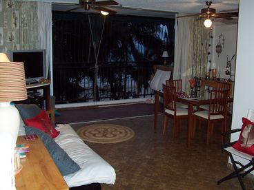 the living/family/dinning area with the balcony and the beach is right there....