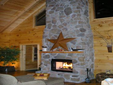 2 sided grand gas fireplace