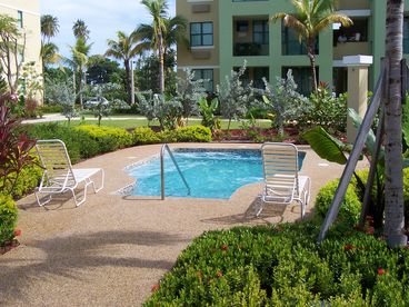 One of several hot tubs throughout the complex