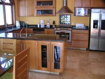 Luxury gourmet kitchen with all you need for cooking, or we can arrange meals prepared by our wonderful cooks
