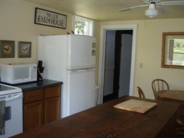 Cook meals in the fully equiped kitchen with modern conveniences.