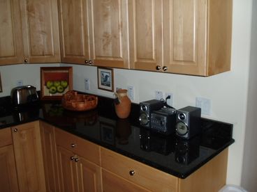 kitchen cabinets and counter top