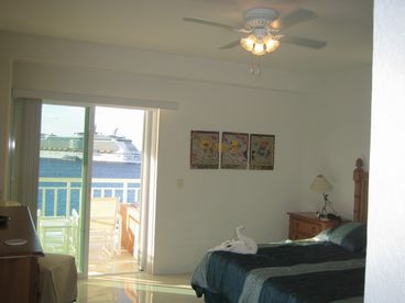 One of two oceanfront master bedroom suites