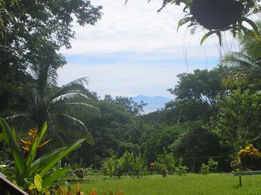 A view from the verandas to the East offering spectacular Sunrises and a waterview with the Mountains of Manuel Antonio in the distance