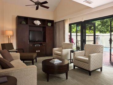 View of the Living Room of a Fantastic Three Bedroom Pool Villa