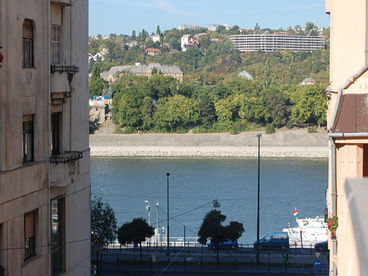 window panorama to the Danube river 