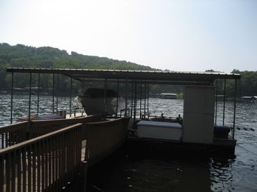 View of the dock and cove