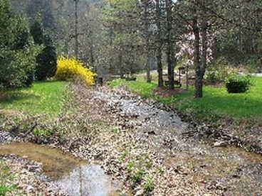 The stream in the village as your travel to chalet