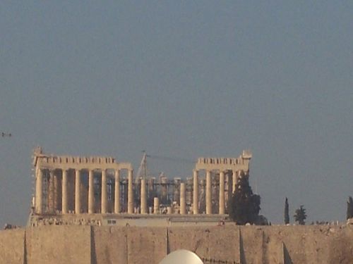 Really close to the Acropolis (view from the top roof of the building