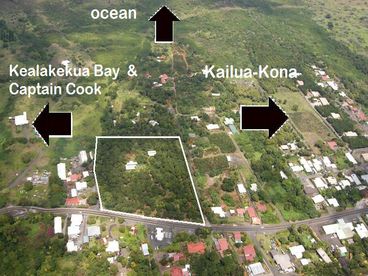 Map showing the size of the property.