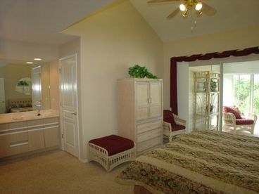 Master Bedroom with King Bed and Jacuzzi Tub