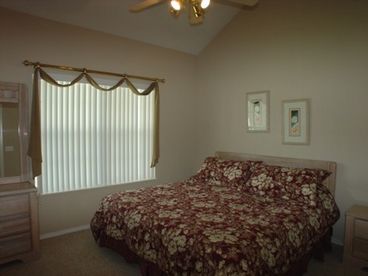 Guest Bedroom with King Bed and Walk-in tub shower