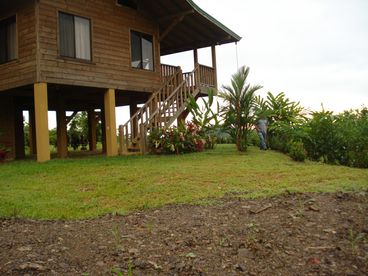 Side view of house and stairs