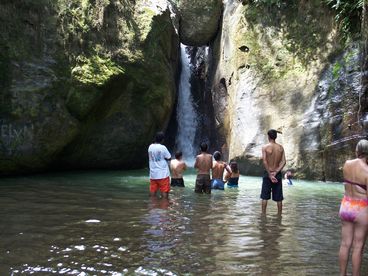 Waterfall down the street