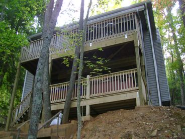 View of cottage from the lake