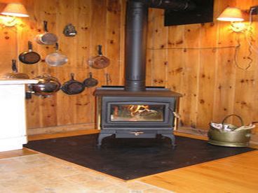 Kitchen wood stove
We also have an electric stove, microwave, toaster oven.