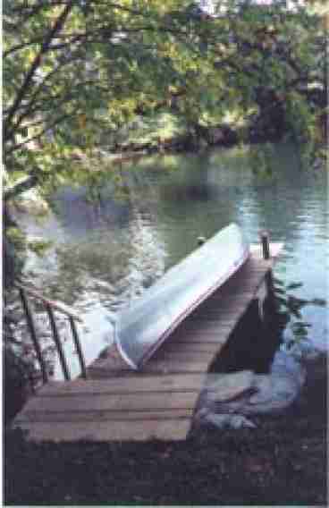 Dock with Canoe