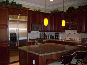 fully loaded gourmet kitchen 