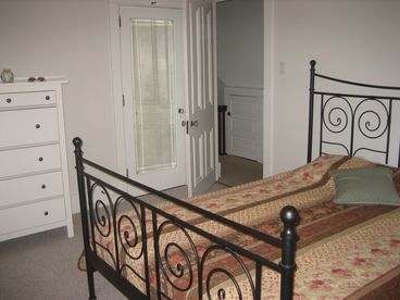 Master bedroom with bay window
