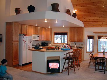 Great Room includes very open area with cathedral ceilings.  