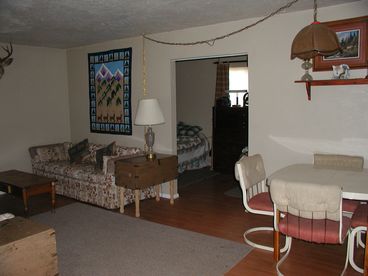 Right side of living room and entrance to 2nd bedroom