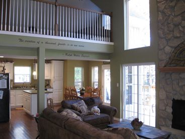 View of spacious loft