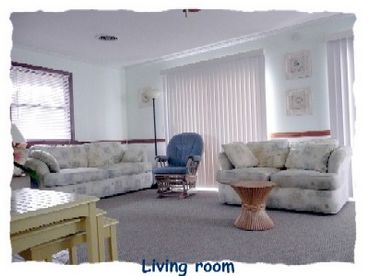 Living room has queen sofabed, TV/DVD.