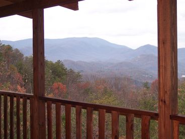 View from deck near hot  tub