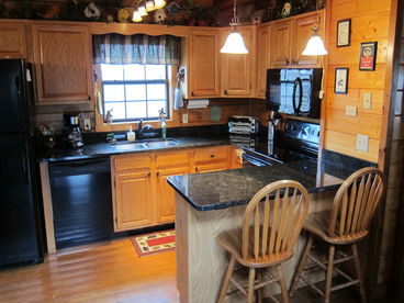 Fully equipped kitchen with numerous small appliaces