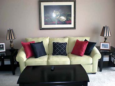 Condo is professionally decorated with designer selected furnishings 
