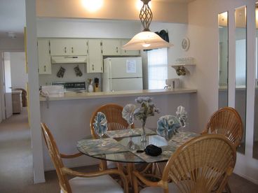 Fully furnished condo including all cooking utensils, linens, appliances, even an iron and ironing board!