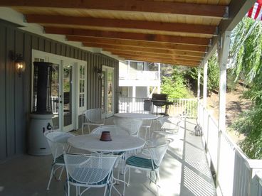 Covered Deck overlooking lake