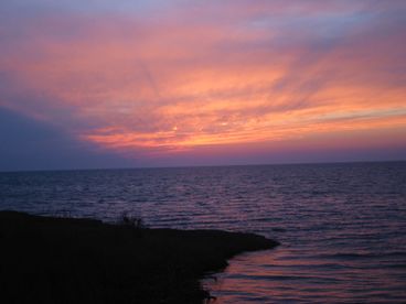 Beautiful sunset in the Village of Waves!