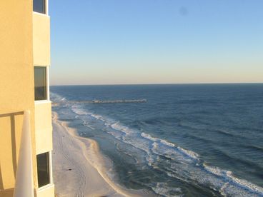 View from balcony. 