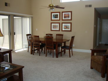 Dining area from living room