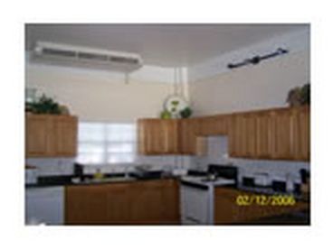 the kitchen