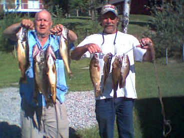 Nice Catch walleye and smallmouth bass
